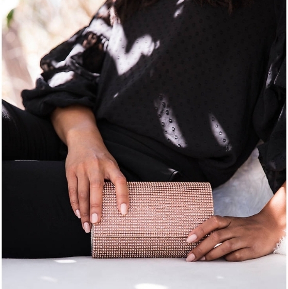 Lulu Townsend all over jewels Silver clutch